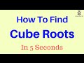 How to Find Cube-Roots of Any Number