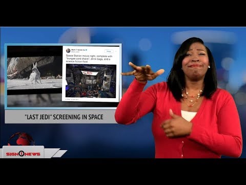 “Last Jedi” screening in space (12.25.17)