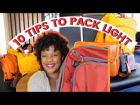 How to pack light 🧳 | 10 packing tips to  help you travel light and be #carryononly for your trip