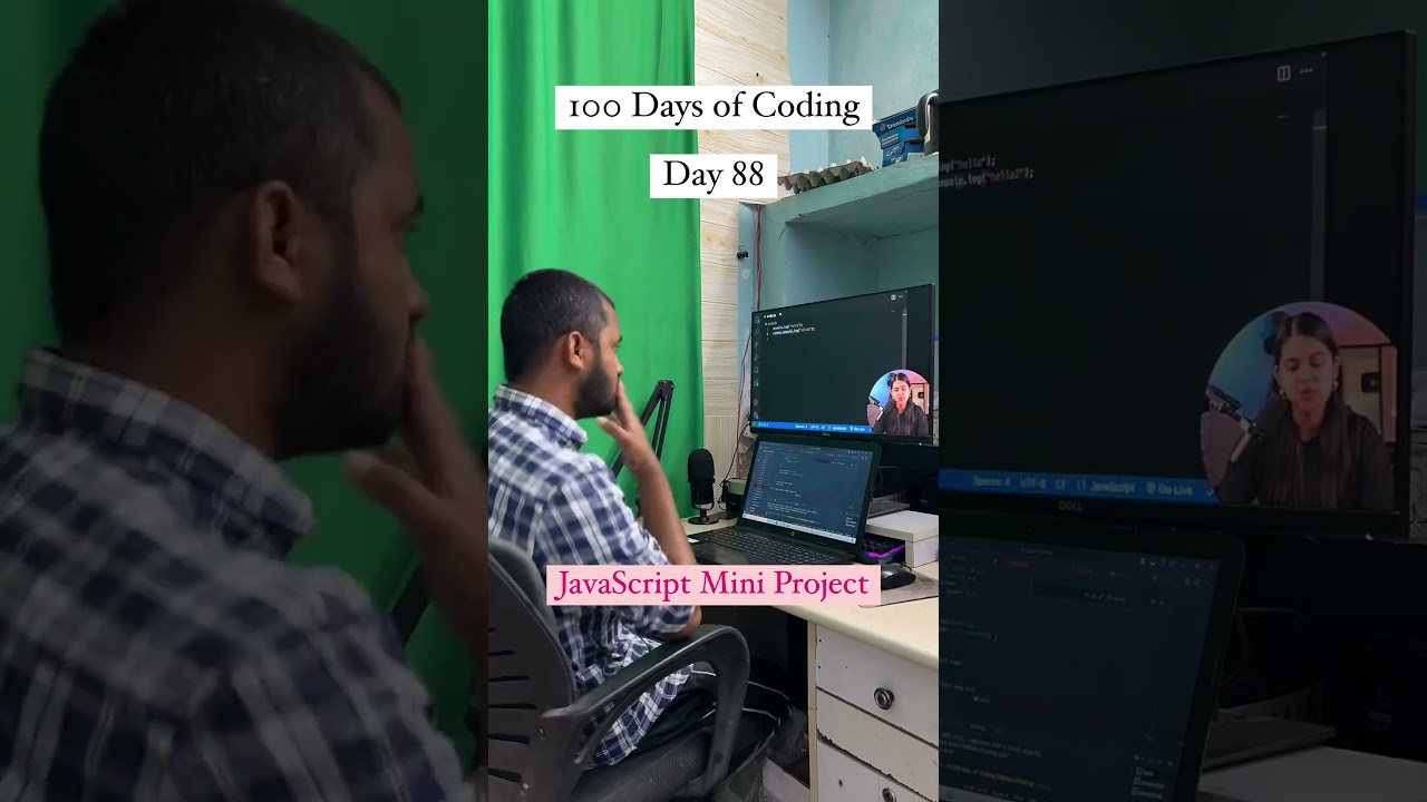 Day 88 - 100 Days of Coding #javascript #motivation #shorts