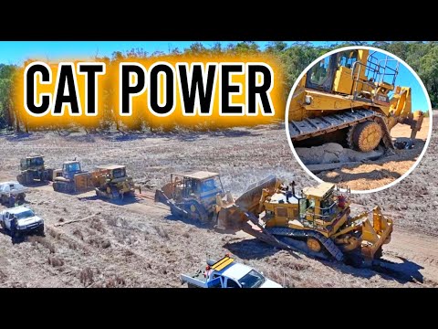 BOGGED D11 Bulldozer Needs all the CAT POWER!! #bogged #heavymachinery