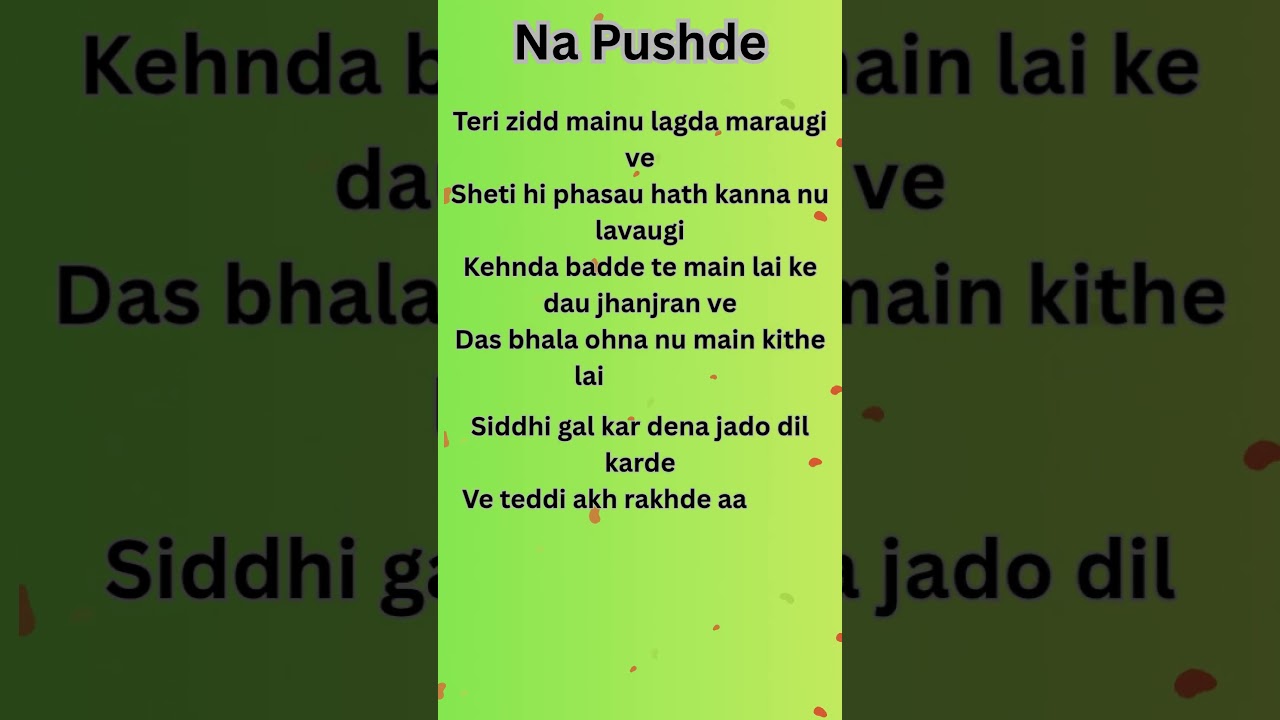 Na Pushde 🤫🔥| lyricis | elvish new song |  #song #lovingvibes #indianfolk #acousticpop #music