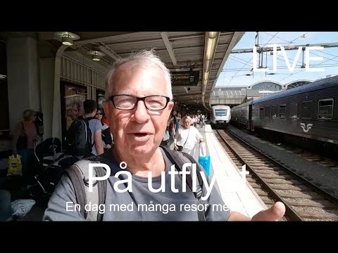 2018-06-11 PÅ UTFLYKT Jag åker på en lite oplanerad tågutflykt [LIVE]