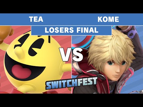 Switchfest 2019 - Tea (Pacman) Vs Kome (Shulk) Losers Finals - Smash Ultimate