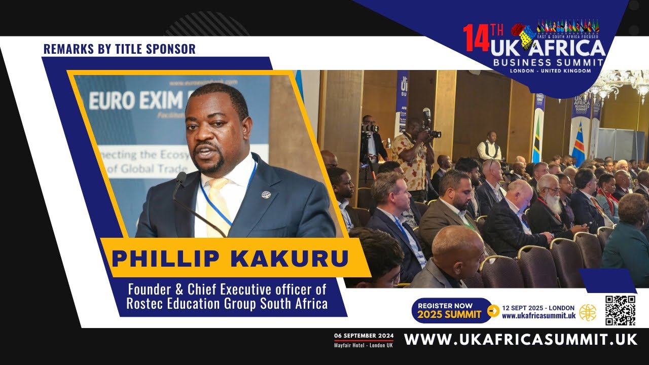 Phillip Kakuru: Uniting Efforts for Trade and Growth in Uganda at UK-Africa Business Summit 🌍💼