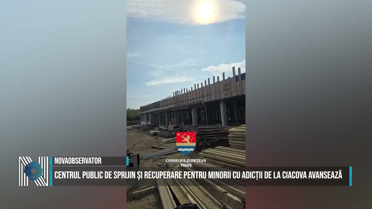 Centrul public de sprijin și recuperare pentru minorii cu adicții de la Ciacova avansează