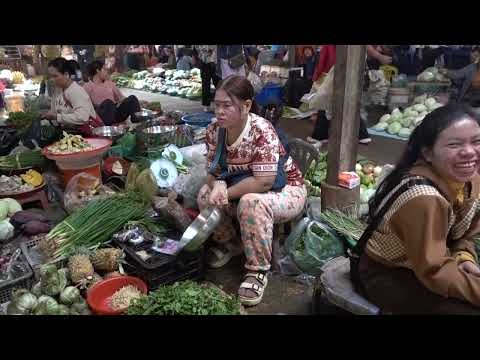 Amazing Morning Wet Marker Tour at a countryside | Foods and Living Lifestyle of Khmer at community