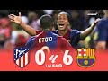 Atlético de Madrid 0 x 6 Barcelona ● La Liga 06/07 Extended Goals & Highlights HD