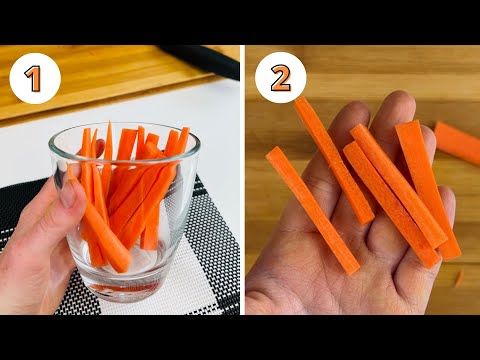 How to Cut Carrots Into Sticks 2 Ways (Great for Snacking!)