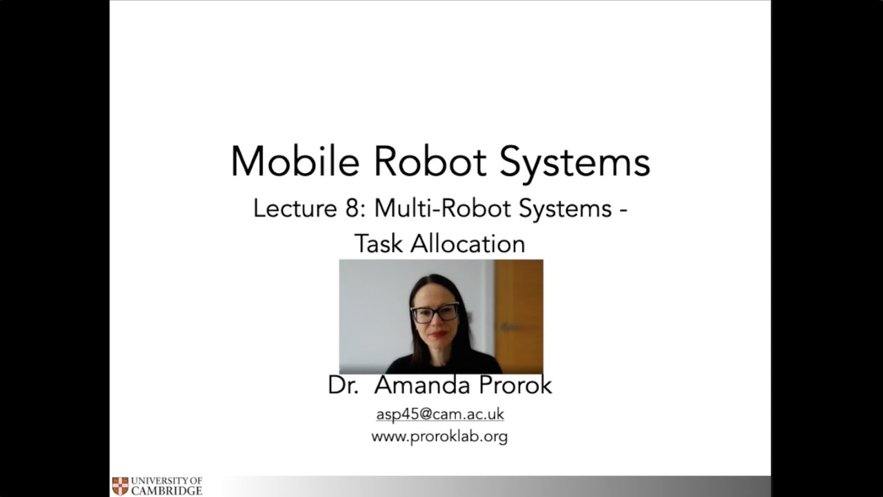 Lecture 8: Multi-Robot Assignment Methods