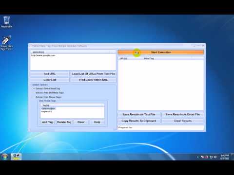 Extract Meta Tags From Multiple Websites Software