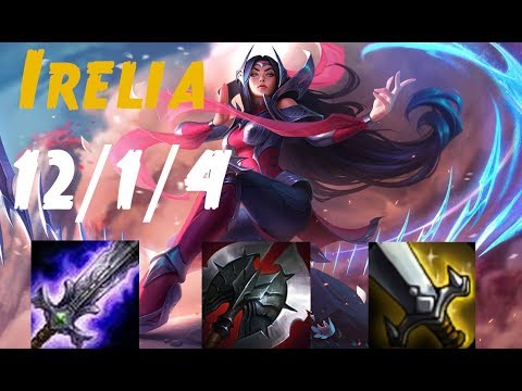 Irelia vs Lucian (MID) | KDA 12/1/4 Challenger, Patch 10.12