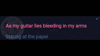 My Guitar Lies Bleeding in my Arms | Bon Jovi | Lyrics Video
