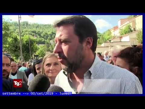 §.122/**(CIALTronismo del Mese) 2^ notizia TG2 30 09 2019: Salvini all'attacco: governo di cialtroni