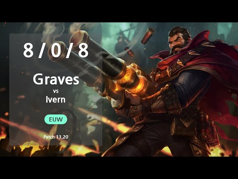 Graves Jungle vs Ivern - EUW GrandMaster Patch 13.20