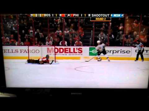 Bruins Beat Flyers in Shootout