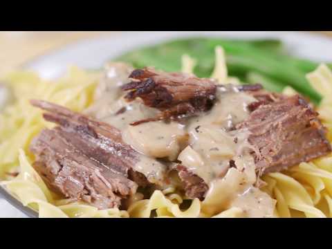 Pot Roast with Mushroom Onion Sauce | Bottom Round...
