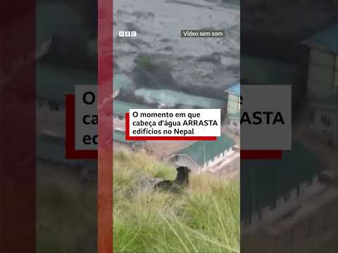 Cabeça d’água destrói vilarejos no Nepal