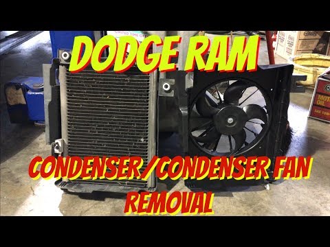 DODGE RAM - HOW TO INSTALL A/C CONDENSER COOLING FAN OR CONDENSER