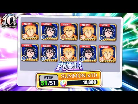 I SPENT 10,000 ORBS ON THE 10TH ANNIVERSARY BANNER! Bleach: Brave Souls!