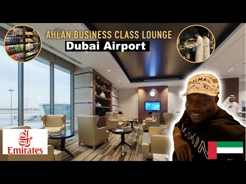 Dubai Airport Terminal 1: Ahlan Business Class Lounge Review | Is it worth it?