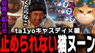 強すぎてBAN必須…！？猫とハイヌーンの組み合わせがくだらな過ぎて思わず笑ってしまうta1yo【 OverWatch 2 / ta1yo 切り抜き】