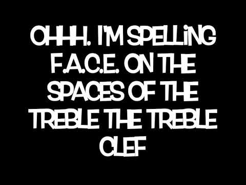 Old Town Road- Treble/Bass Clef Note Names- Lyrics Video