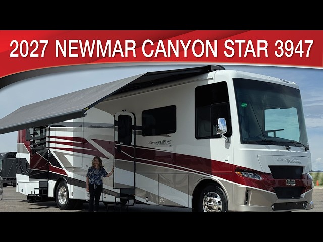 Preview image of 2027 Newmar Canyon Star 3947 Toy Hauler RV youtube video