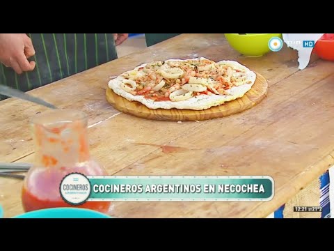 Pizza playera de calamares