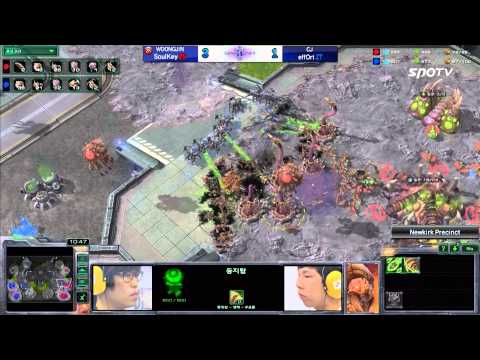 [0506] SoulKey(Woongjin) vs effOrt(CJ) ZvZ 5SET Newkirk Precinct -Stracraft 2,esportstv,SPL
