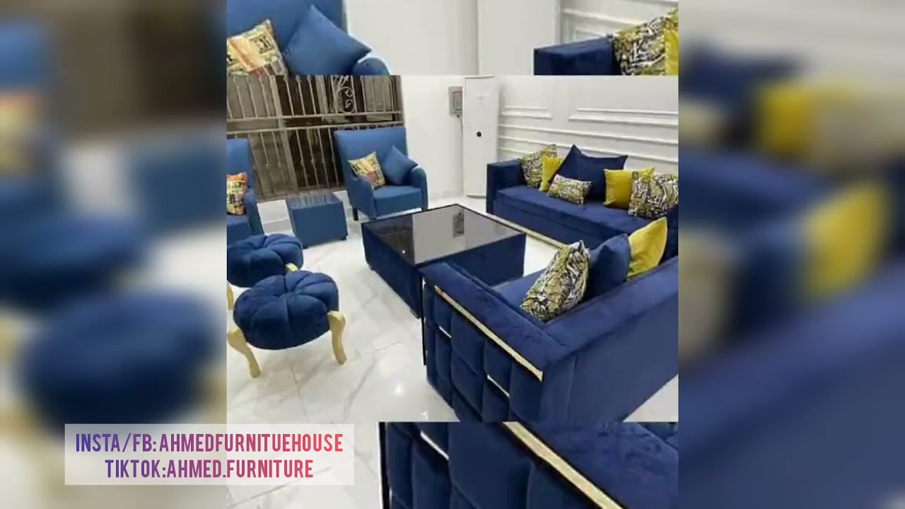 Luxery Royal Blue Sofa Set💙