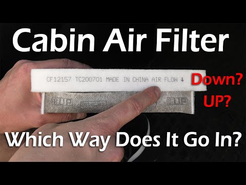 Toyota RAV4 (2019-2025): Cabin Air Filter Change. Air Flow Direction! Should Arrow Point UP Or DOWN?