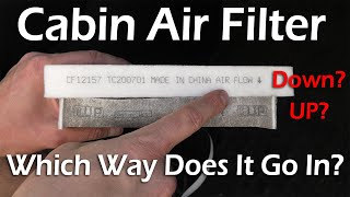 Toyota RAV4 (2019-2025): Cabin Air Filter Change. Air Flow Direction! Should Arrow Point UP Or DOWN