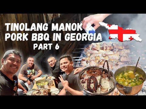 Cooking Organic Tinolang Manok & Authentic Georgian Pork BBQ in Georgia 🇬🇪