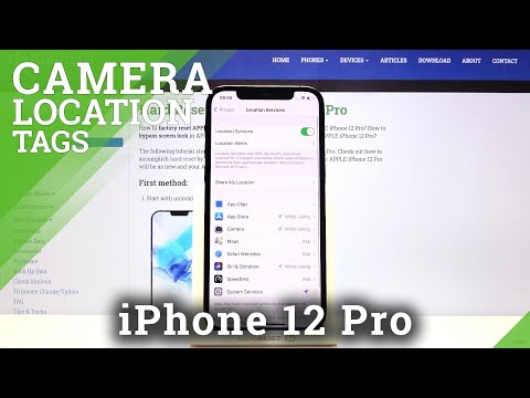 How to Turn On / Off Location Tags on iPhone 12 Pro