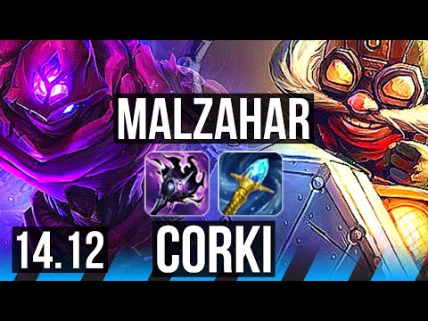 MALZAHAR vs CORKI (MID) | 7/2/8, Rank 13 Malz | EUW Grandmaster | 14.12