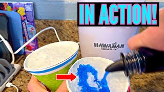 Hawaiian Shaved Ice Snow Cone Machine Kit (Complete Unboxing, Demo & Review)
