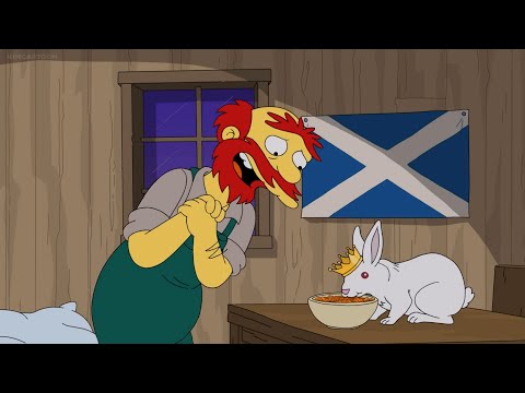 Simpsons - Groundskeeper Willie Loves His Pet Bunny
