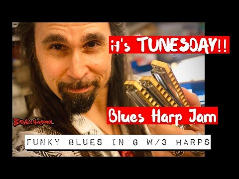 How To Not Suck at Funky Blues Harmonica - Key of G Funk Blues Harp Jam - Tunesday 39