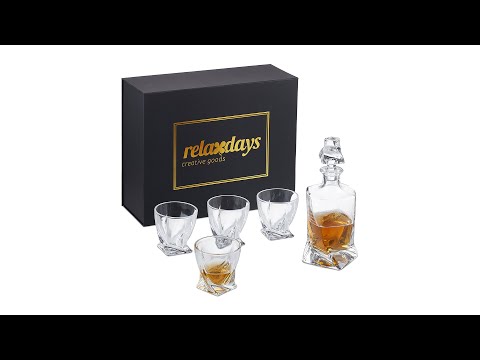 Whisky Set 5-teilig Glas - 10 x 28 x 10 cm