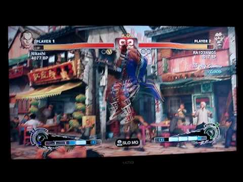 SSF4: Nikashi (Dan) vs Iron E Man (Rog) - GAF XBL 3 vs 3 Team Tourney - Set 1