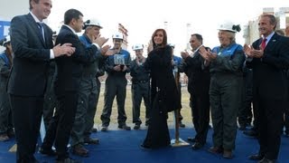 preview picture of video '12 de JUN. Inauguración ampliación refinería  de YPF en Luján de Cuyo . Cristina Fernández'