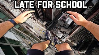 LATE FOR SCHOOL Parkour POV (Best Of Compilation)