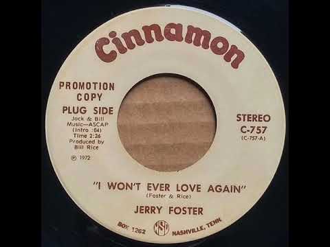 Thumbnail for Jerry Foster "I Won't Ever Love Again" by Bob Luman