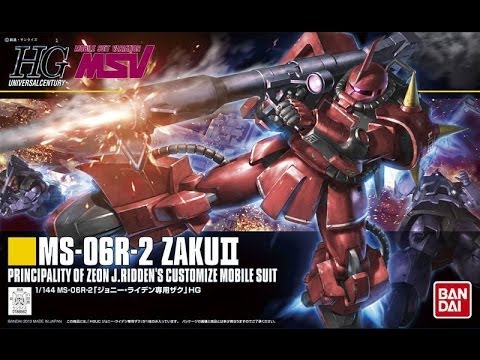 Bandai Gundam 1/144 HGUC Zaku 2 Johnny Ridden's Custom Review