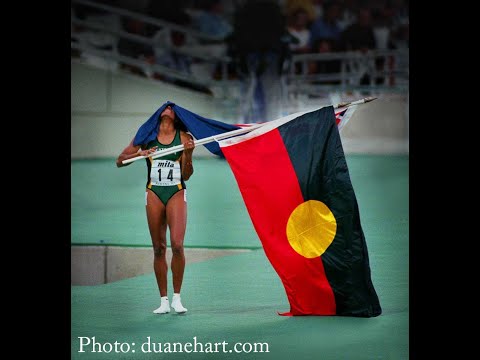 Catherine Freemen wins the World 400m title at the 1997 World Championships media photo sequence