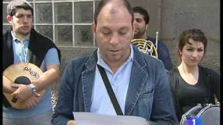 Manifestacion de los alumnos del CSMC sede Gran Canaria