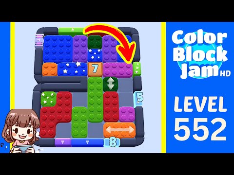 Color Block Jam Level 552 Solution Walkthrough
