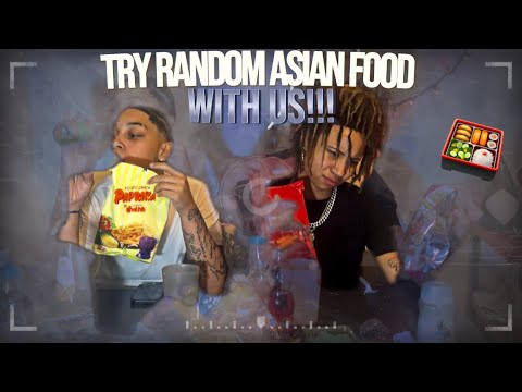 Experimentando comida asiática aleatória com Z🍱! ASSISTA ATÉ O FINAL!