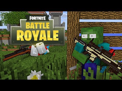 Monster School: FORTNITE BATTLE ROYALE CHALLENGE - Minecraft Animation